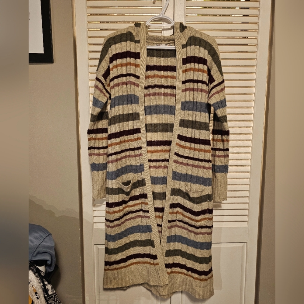 New without tags - Hooded Cardigan with pockets